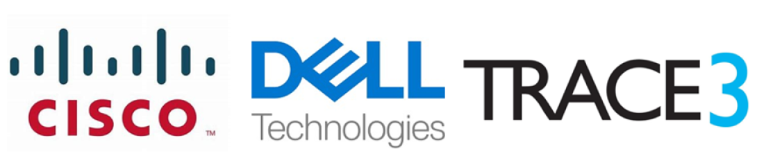 Cisco logo, Dell Technologies logo and Trace3 logo